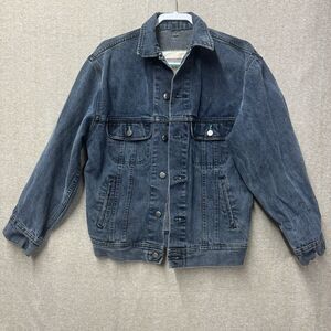 Vintage 90s Lee Easy Rider Denim Men’s Jacket Size L Dark Blue